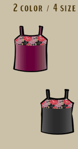 切り替え和柄キャミソール 2color/4size